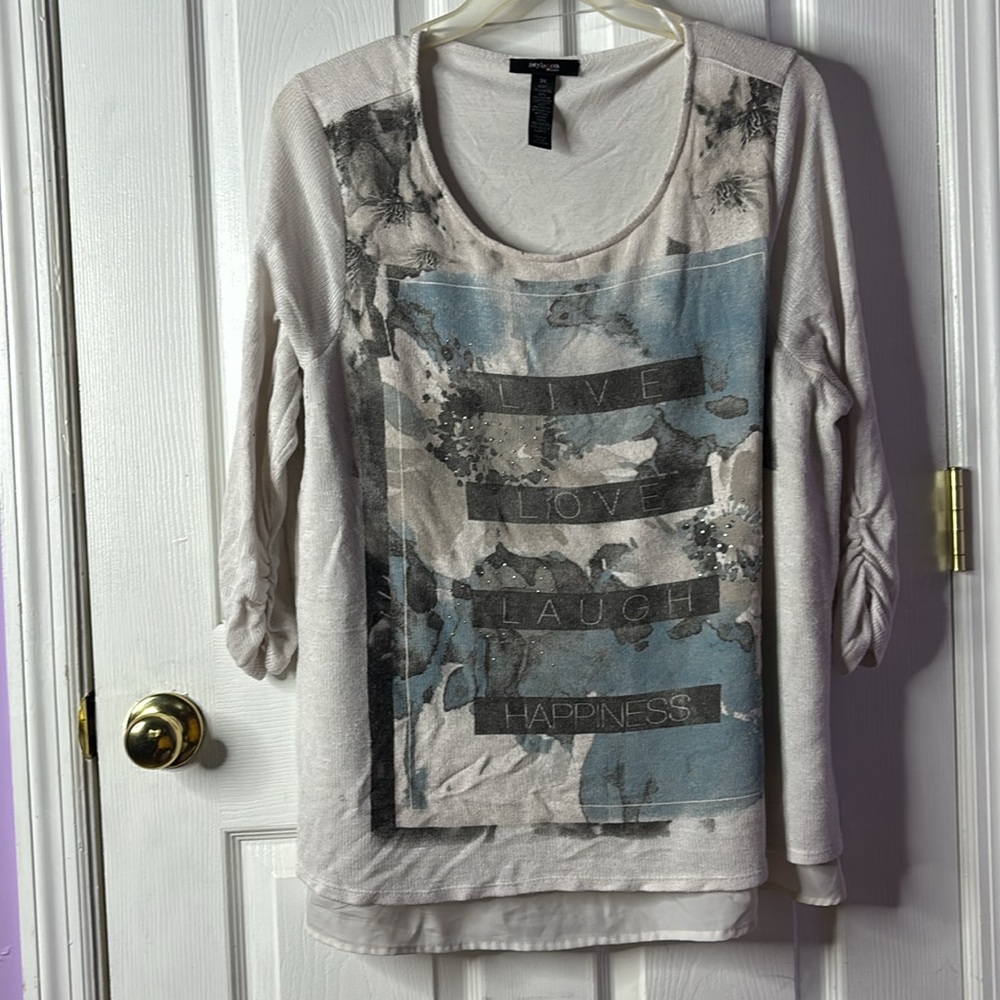 🏷️Ruched Sleeve Sweater